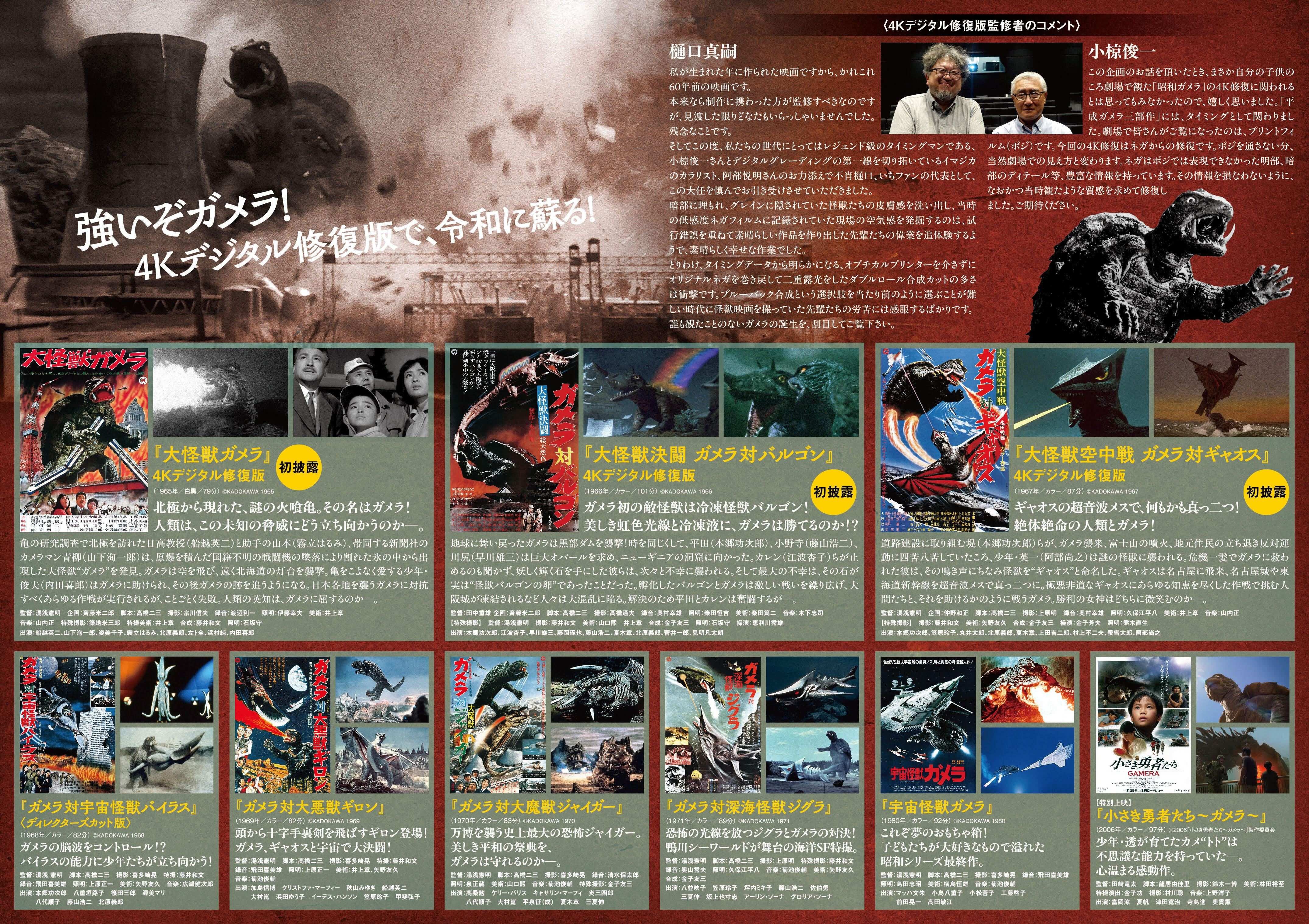 最新情報 | 【ガメラ生誕60周年プロジェクト】「昭和ガメラ映画祭